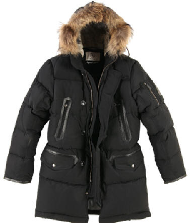 Icefield Noir homme - Parka en duvet
