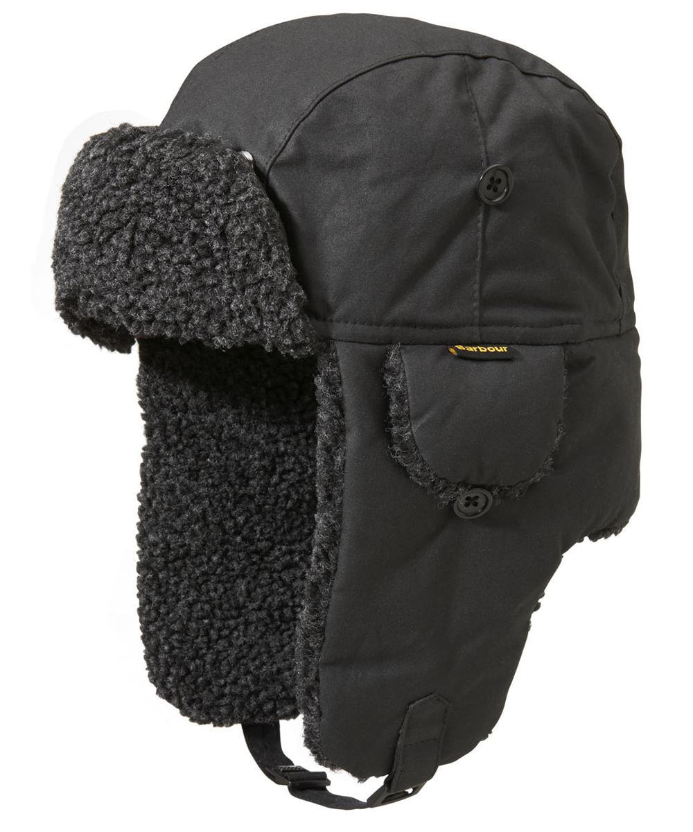 Barbour Fleece Lined Hunter Hat - Black