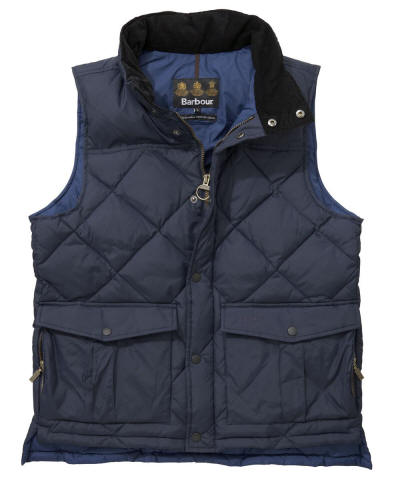 Barbour Mens Down Explorer Gilet - Dark Navy