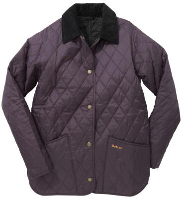 Barbour Ladies Shaped Liddesdale Quilted Jacket- Grape