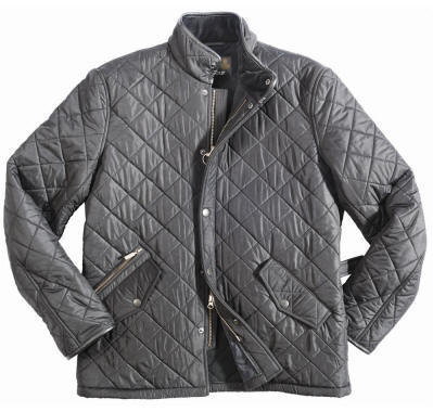 Mens Barbour Powell Quilted Jacket - Black
