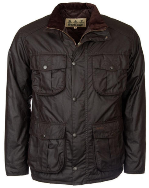 Mens Barbour Winter Utility Waxed Jacket - Navy
