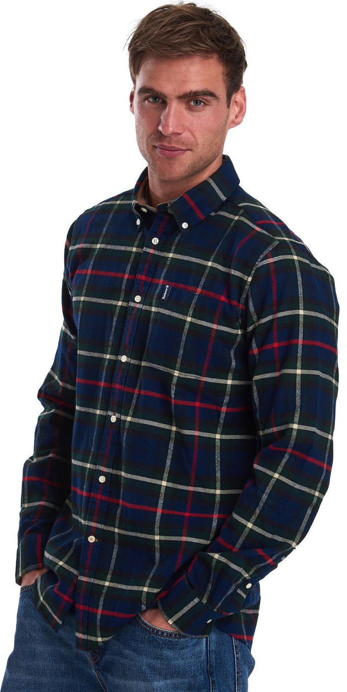Barbour Highland Check 19 Tailored Fit Shirt Navy