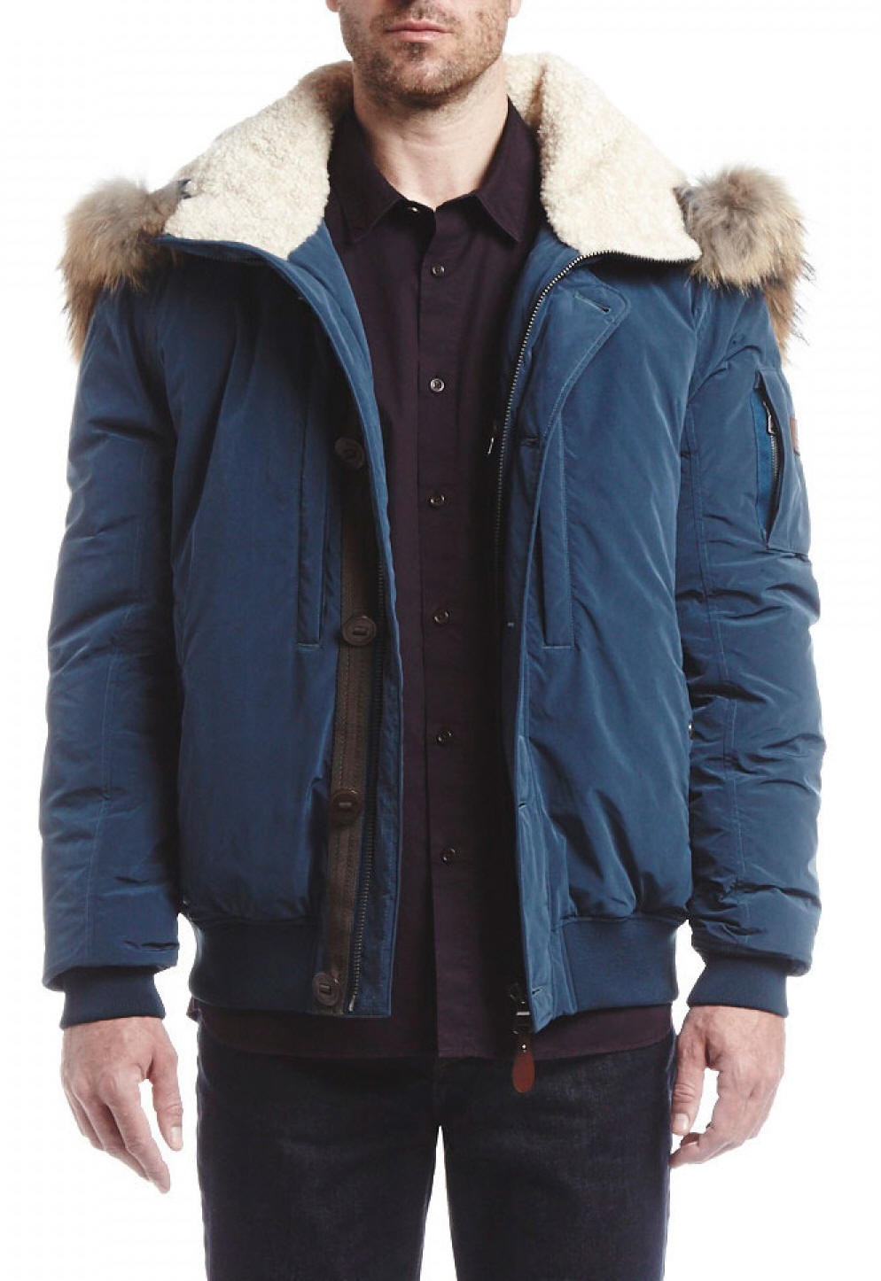 Aigle Alanson Down Padded Jacket - Graphite Blue - Red Rae Town & Country