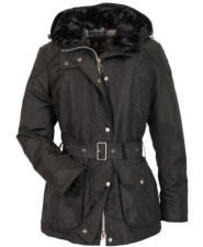 Womens Barbour Outlaw Waterproof Jacket - Black