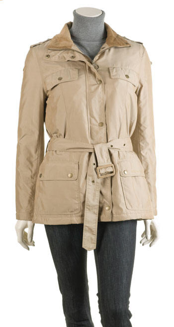 Barbour Ladies Print Beadnell Olive Waxed Jacket LWX0158OL71| Red Rae ...