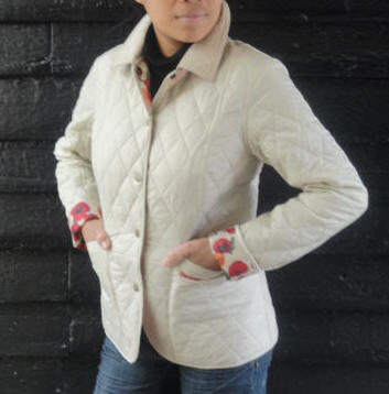 cream barbour jacket