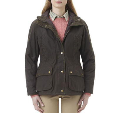 ladies waxed parka