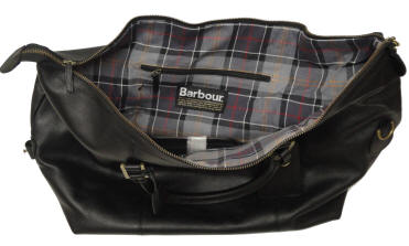 barbour leather travel explorer bag