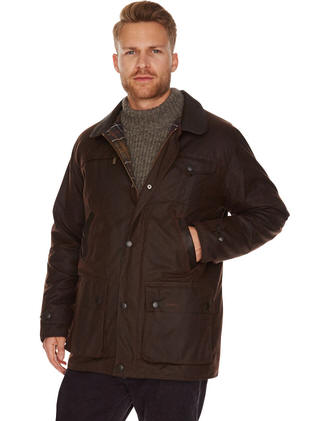 Barbour Bushman Wax Jacket MWX0005BR71-A1551 Brown | Red Rae Town ...