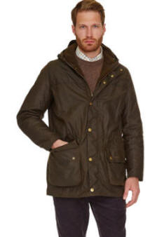 barbour winter coat mens