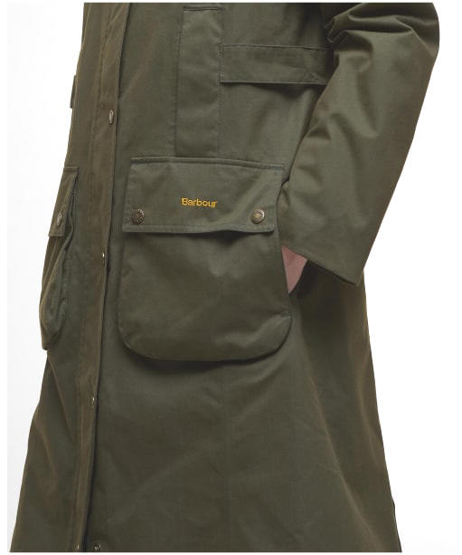 Women's Barbour Bamburgh Waterproof Jacket - Olive / Classic Tartan