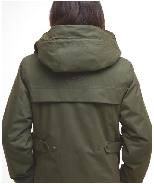 Women's Barbour Bamburgh Waterproof Jacket - Olive / Classic Tartan