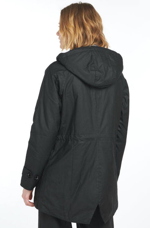 Barbour Ladies Cannich Wax Jacket - Black/Modern