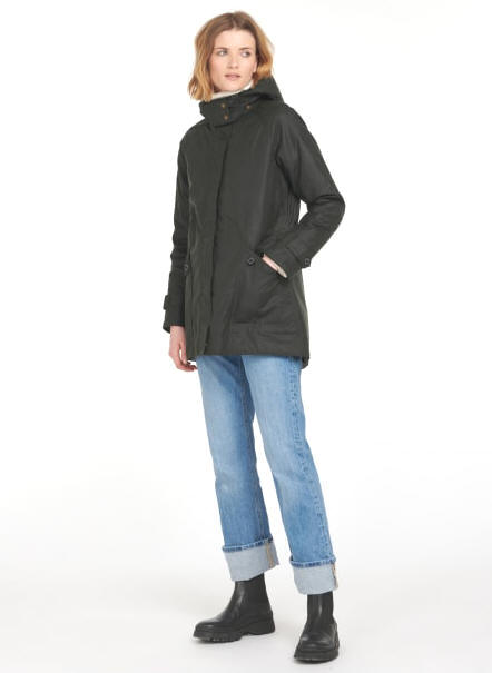 Women's Barbour Cannich Wax Jacket - Sage