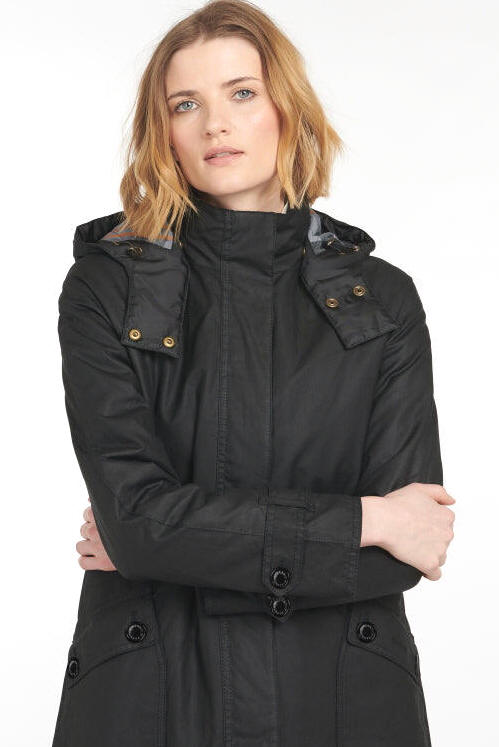 Barbour Ladies Cannich Wax Jacket - Black/Modern