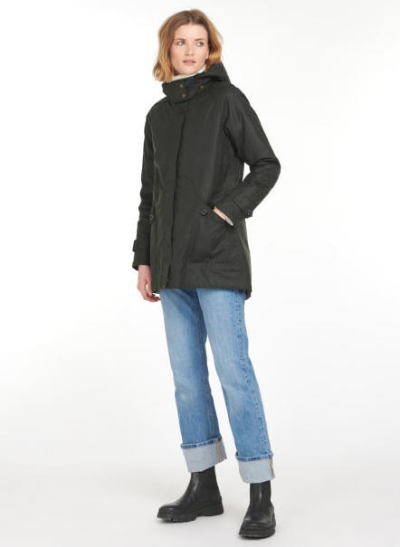 Women's Barbour Cannich Wax Jacket - Sage