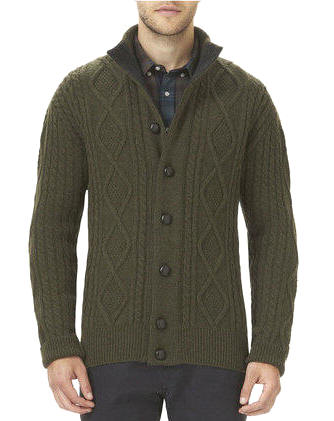 Kirkham Cable Button Thru-Knitwear-Seaweed-Front-MKN0357GN71.jpg