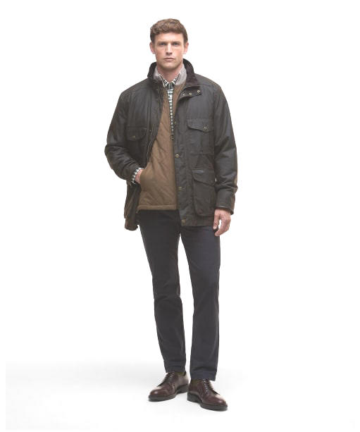 Men's Barbour Westward Wax Jacket - Olive
