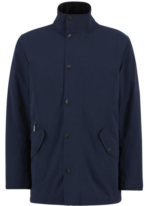 Men's Barbour Winter Spoonbill Waterproof Jacket - Navy
