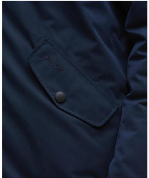 Men's Barbour Winter Spoonbill Waterproof Jacket - Navy