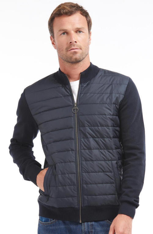 Barbour Carn Baffle Zip Thru Sweater