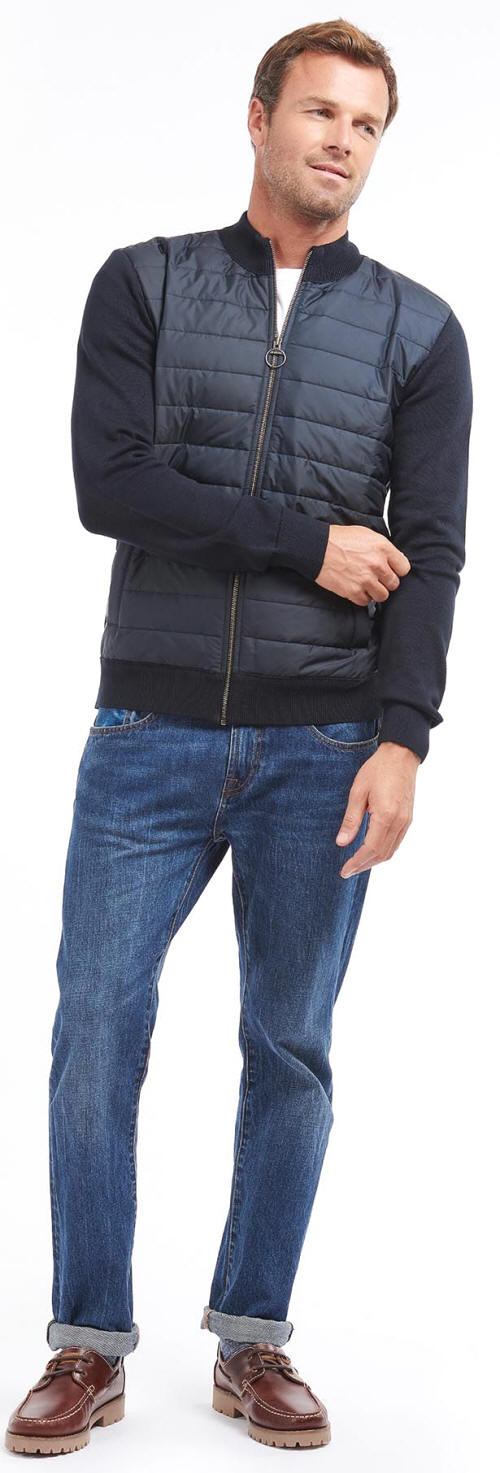 Barbour Carn Baffle Zip Thru Sweater