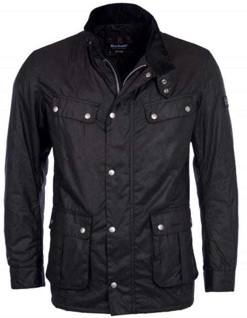 Barbour International Duke Wax Jacket Black - MWX0337BK31 | Red Rae ...