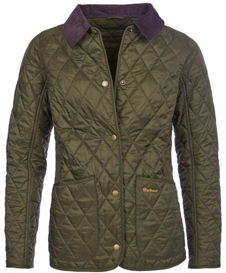 barbour olive quilted jacket