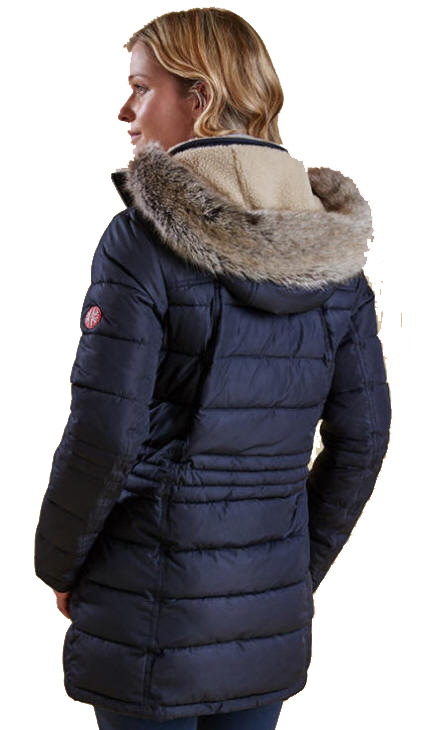 barbour women's long quilted jacket
