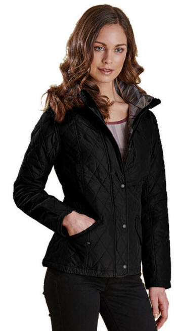 barbour millfire diamond quilted jacket