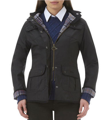 Barbour Ladies Olive Utility Waxed 