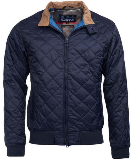 Barbour Mens Bates Quilted Jacket Navy 