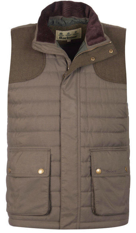 barbour wool gilet