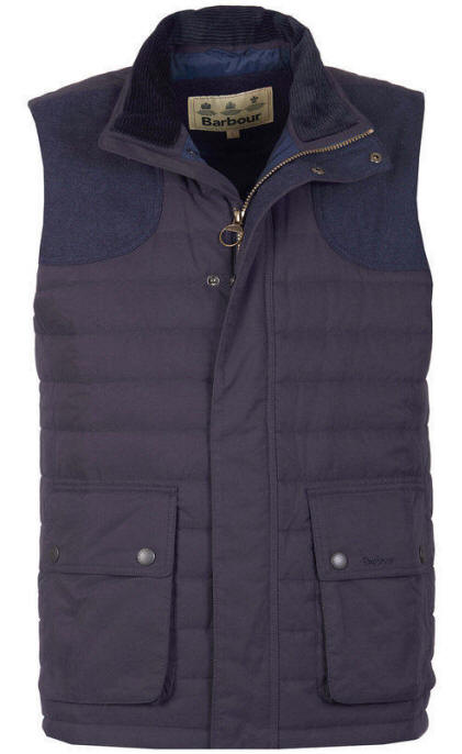 barbour bradford gilet navy