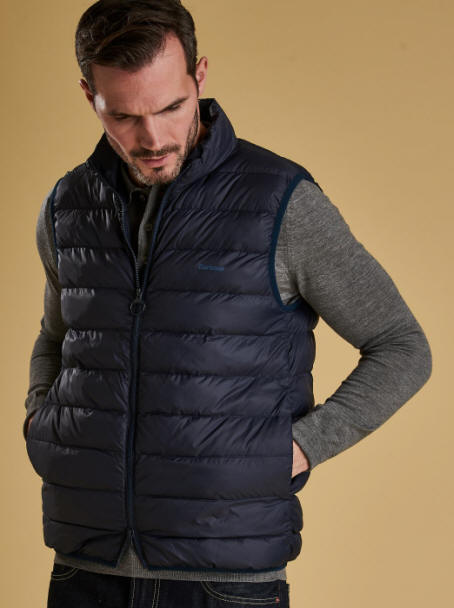 Barbour Mens Bretby Baffle Quilt Gilet Olive - MGI0024OL51| Red Rae ...