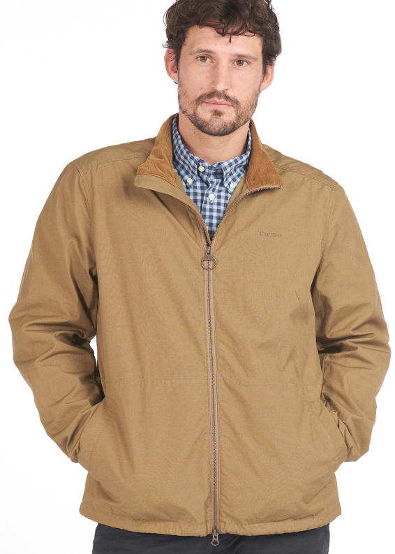 Barbour Mens Burden Casual Jacket Stone MCA0700BE51 | Red Rae Town ...
