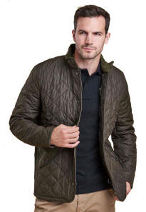 barbour padded wax jacket