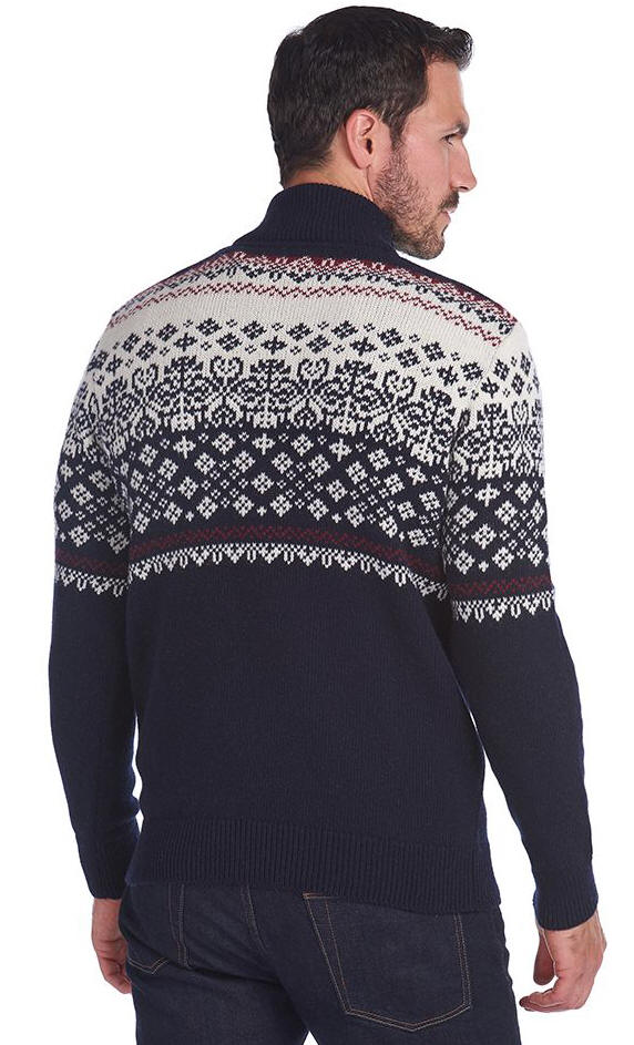 Barbour Fairisle Half Zip Sweater