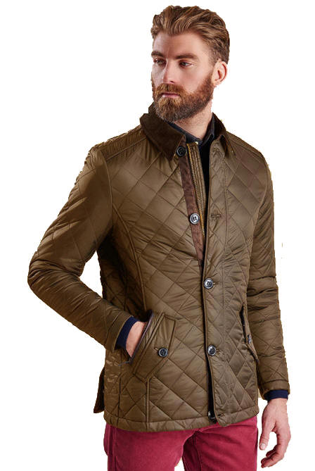 Barbour Mens Fortnum Quilted Jacket Olive - MQU0692OL71| Red Rae Town ...