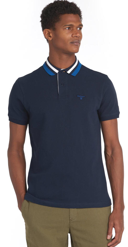 Barbour Mens Hawkswater Tipped Polo Shirt MML1069NY91 | Red Rae Town ...