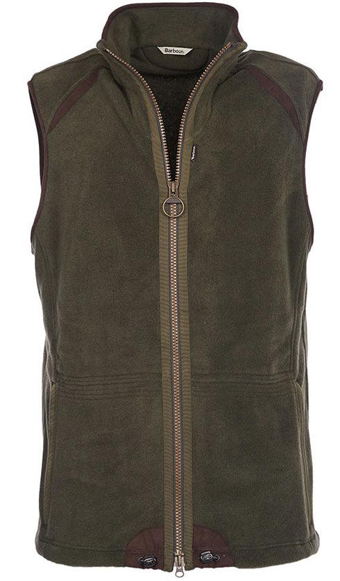 barbour fleece vest
