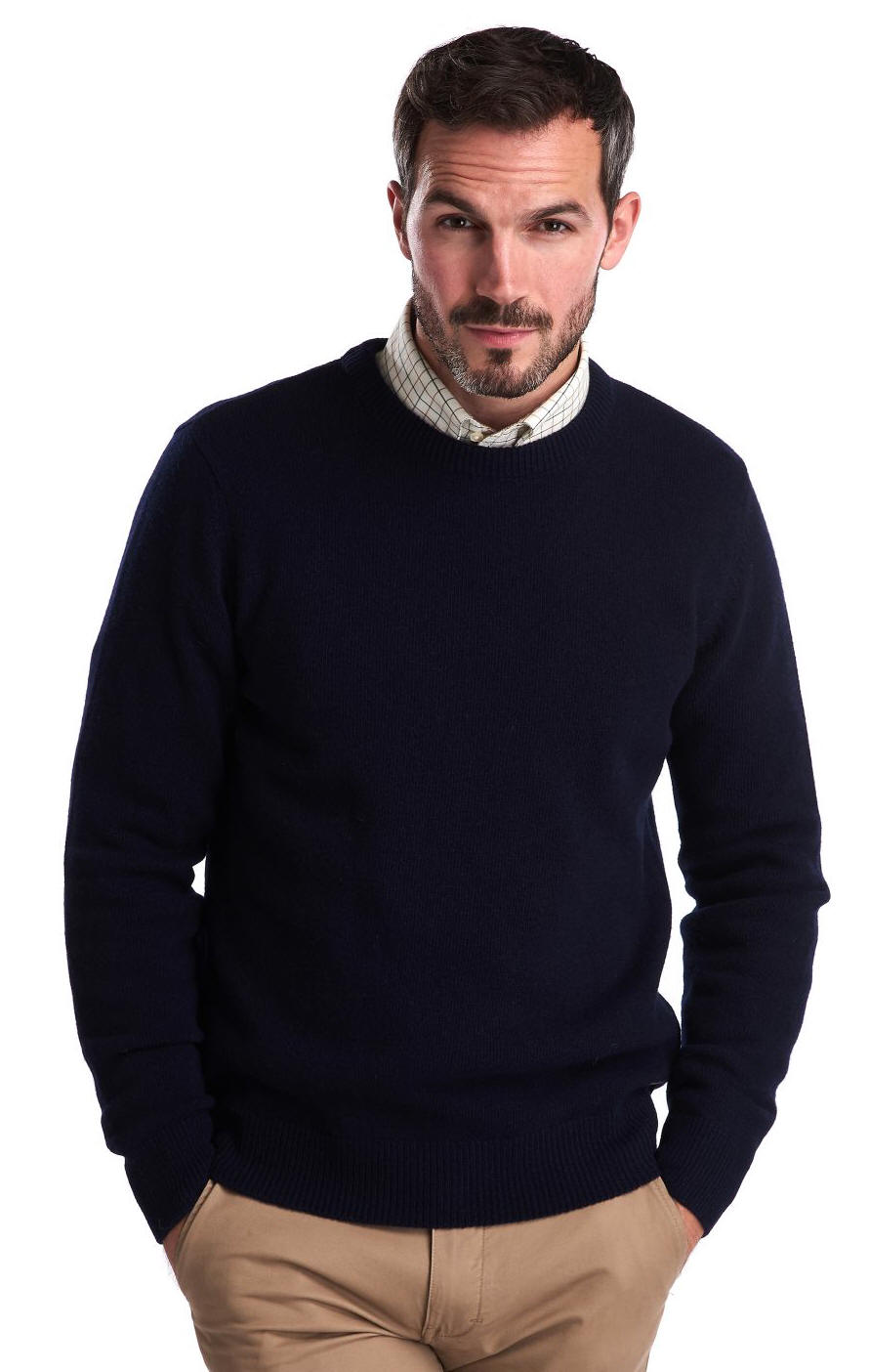 Barbour Mens Nelson Crew Jumper Navy - MKN0760NY91 | Red Rae Town ...
