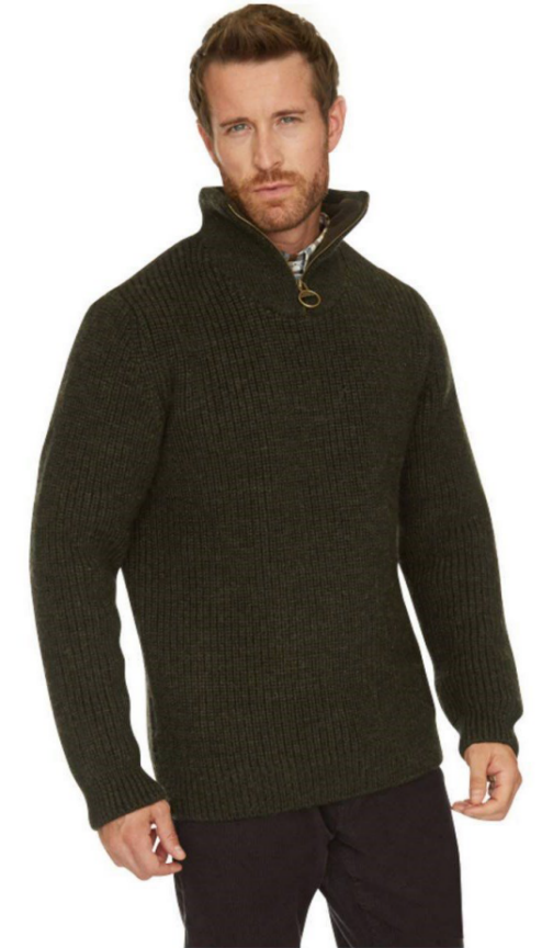 barbour cardigan mens