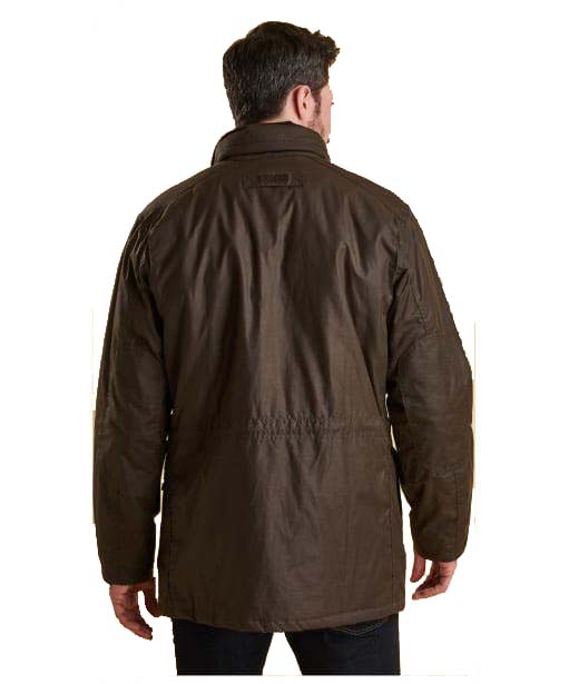 barbour waxed hooded jacket men's