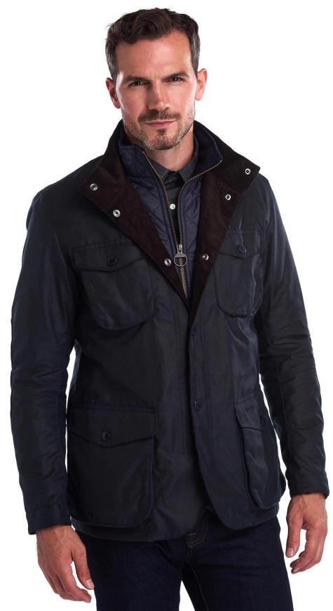 Barbour Mens Ogston Wax Jacket Navy - MWX0700NY71