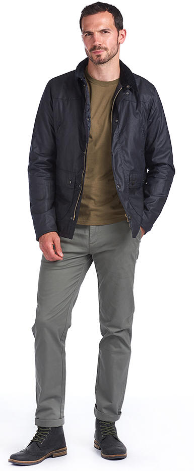 Barbour Mens Reelin Waxcotton Jacket Navy - MWX1106NY92