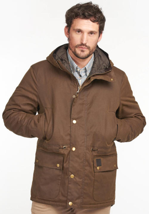 Barbour Mens Ripon Wax Cotton Jacket - Brown MWX1848BR51 | Red Rae Town ...