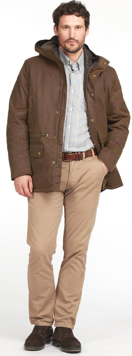 Barbour Mens Ripon Wax Cotton Jacket - Brown MWX1848BR51 | Red Rae Town ...