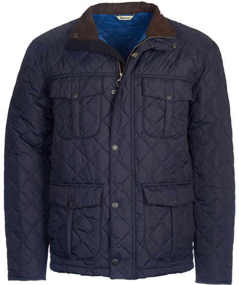 Mens Barbour Shorelark Quilted Jacket - Dark Navy